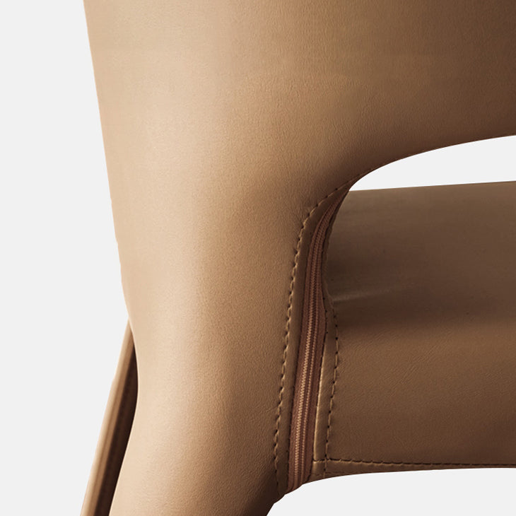 Modern Leather Dining Room Chair Wingback Arm Chair for Home Use (Set of 2) Clearhalo ' kitchen&dining_furn' 'Dining Chairs' 'Dining Tables & Seating' 'dining_chair' 'furn' 'furn_dining_chair' 'Furniture' 'furniture_dining_chair' 'Kitchen & Dining Furniture' 'kitchen' 4139747