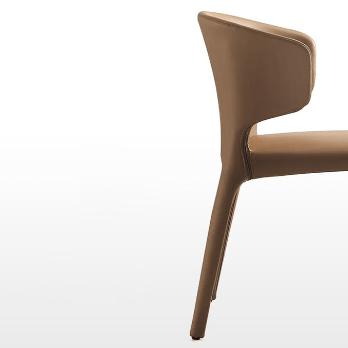 Modern Leather Dining Room Chair Wingback Arm Chair for Home Use (Set of 2) Clearhalo ' kitchen&dining_furn' 'Dining Chairs' 'Dining Tables & Seating' 'dining_chair' 'furn' 'furn_dining_chair' 'Furniture' 'furniture_dining_chair' 'Kitchen & Dining Furniture' 'kitchen' 4139749