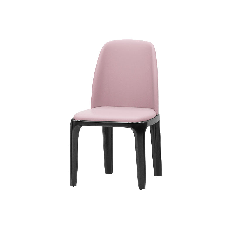 Matte Finish Industrial Side Chair Parsons Leather Dining Chair (Set of 2) Clearhalo ' kitchen&dining_furn' 'Dining Chairs' 'Dining Tables & Seating' 'dining_chair' 'furn' 'furn_dining_chair' 'Furniture' 'furniture_dining_chair' 'Kitchen & Dining Furniture' 'kitchen' 4139761