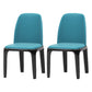 Matte Finish Industrial Side Chair Parsons Leather Dining Chair (Set of 2) Blue Clearhalo ' kitchen&dining_furn' 'Dining Chairs' 'Dining Tables & Seating' 'dining_chair' 'furn' 'furn_dining_chair' 'Furniture' 'furniture_dining_chair' 'Kitchen & Dining Furniture' 'kitchen' 4139762
