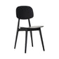 Scandinavian Style Open Back Dining Side Chair Plastic Dining Armless Chair Black 1 Piece Clearhalo ' kitchen&dining_furn' 'Dining Chairs' 'Dining Tables & Seating' 'dining_chair' 'furn' 'furn_dining_chair' 'Furniture' 'furniture_dining_chair' 'Kitchen & Dining Furniture' 'kitchen' 4139775