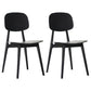 Scandinavian Style Open Back Dining Side Chair Plastic Dining Armless Chair Black 2 Piece Set Clearhalo ' kitchen&dining_furn' 'Dining Chairs' 'Dining Tables & Seating' 'dining_chair' 'furn' 'furn_dining_chair' 'Furniture' 'furniture_dining_chair' 'Kitchen & Dining Furniture' 'kitchen' 4139776