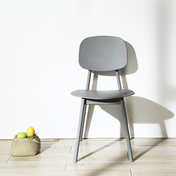 Scandinavian Style Open Back Dining Side Chair Plastic Dining Armless Chair Grey 1 Piece Clearhalo ' kitchen&dining_furn' 'Dining Chairs' 'Dining Tables & Seating' 'dining_chair' 'furn' 'furn_dining_chair' 'Furniture' 'furniture_dining_chair' 'Kitchen & Dining Furniture' 'kitchen' 4139781