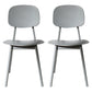 Scandinavian Style Open Back Dining Side Chair Plastic Dining Armless Chair Grey 2 Piece Set Clearhalo ' kitchen&dining_furn' 'Dining Chairs' 'Dining Tables & Seating' 'dining_chair' 'furn' 'furn_dining_chair' 'Furniture' 'furniture_dining_chair' 'Kitchen & Dining Furniture' 'kitchen' 4139782