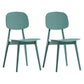 Scandinavian Style Open Back Dining Side Chair Plastic Dining Armless Chair Green 2 Piece Set Clearhalo ' kitchen&dining_furn' 'Dining Chairs' 'Dining Tables & Seating' 'dining_chair' 'furn' 'furn_dining_chair' 'Furniture' 'furniture_dining_chair' 'Kitchen & Dining Furniture' 'kitchen' 4139802
