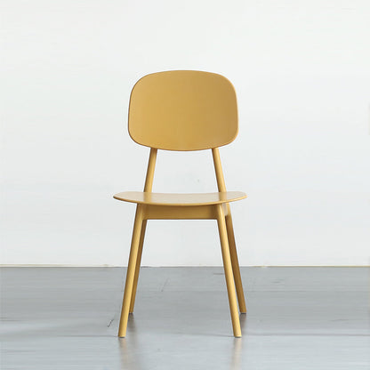 Scandinavian Style Open Back Dining Side Chair Plastic Dining Armless Chair Ginger 1 Piece Clearhalo ' kitchen&dining_furn' 'Dining Chairs' 'Dining Tables & Seating' 'dining_chair' 'furn' 'furn_dining_chair' 'Furniture' 'furniture_dining_chair' 'Kitchen & Dining Furniture' 'kitchen' 4139804