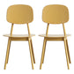 Scandinavian Style Open Back Dining Side Chair Plastic Dining Armless Chair Ginger 2 Piece Set Clearhalo ' kitchen&dining_furn' 'Dining Chairs' 'Dining Tables & Seating' 'dining_chair' 'furn' 'furn_dining_chair' 'Furniture' 'furniture_dining_chair' 'Kitchen & Dining Furniture' 'kitchen' 4139805