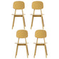 Scandinavian Style Open Back Dining Side Chair Plastic Dining Armless Chair Ginger 4 Piece Set Clearhalo ' kitchen&dining_furn' 'Dining Chairs' 'Dining Tables & Seating' 'dining_chair' 'furn' 'furn_dining_chair' 'Furniture' 'furniture_dining_chair' 'Kitchen & Dining Furniture' 'kitchen' 4139806