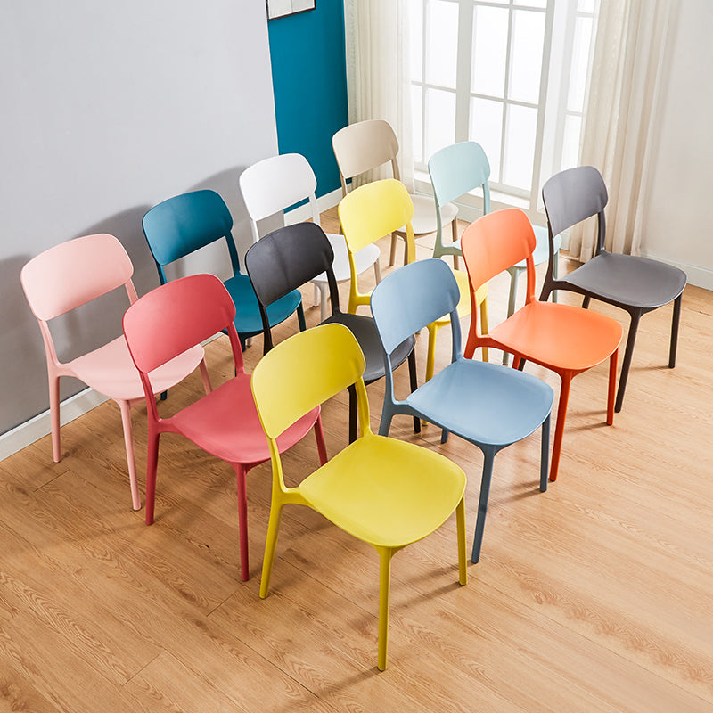 Nordic Style Dining Chair Plastic Dining Armless Side Chairs for Kitchen Clearhalo ' kitchen&dining_furn' 'Dining Chairs' 'Dining Tables & Seating' 'dining_chair' 'furn' 'furn_dining_chair' 'Furniture' 'furniture_dining_chair' 'Kitchen & Dining Furniture' 'kitchen' 4139812