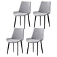 Industrial Style Metal Chairs Set Solid Back Side Kitchen Dining Room Chair Cream Gray 4 Piece Set Clearhalo ' kitchen&dining_furn' 'Dining Chairs' 'Dining Tables & Seating' 'dining_chair' 'furn' 'furn_dining_chair' 'Furniture' 'furniture_dining_chair' 'Kitchen & Dining Furniture' 'kitchen' 4139860