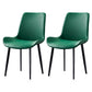 Industrial Style Metal Chairs Set Solid Back Side Kitchen Dining Room Chair Blackish Green 2 Piece Set Clearhalo ' kitchen&dining_furn' 'Dining Chairs' 'Dining Tables & Seating' 'dining_chair' 'furn' 'furn_dining_chair' 'Furniture' 'furniture_dining_chair' 'Kitchen & Dining Furniture' 'kitchen' 4139864