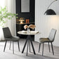 Industrial Style Metal Chairs Set Solid Back Side Kitchen Dining Room Chair Clearhalo ' kitchen&dining_furn' 'Dining Chairs' 'Dining Tables & Seating' 'dining_chair' 'furn' 'furn_dining_chair' 'Furniture' 'furniture_dining_chair' 'Kitchen & Dining Furniture' 'kitchen' 4139869