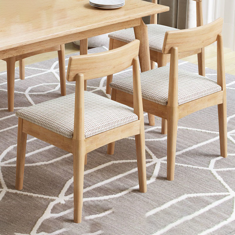 Industrial Wood Dining Chair Home Armless Upholstered Open Back Single Dining Side Chair Clearhalo ' kitchen&dining_furn' 'Dining Chairs' 'Dining Tables & Seating' 'dining_chair' 'furn' 'furn_dining_chair' 'Furniture' 'furniture_dining_chair' 'Kitchen & Dining Furniture' 'kitchen' 4139898