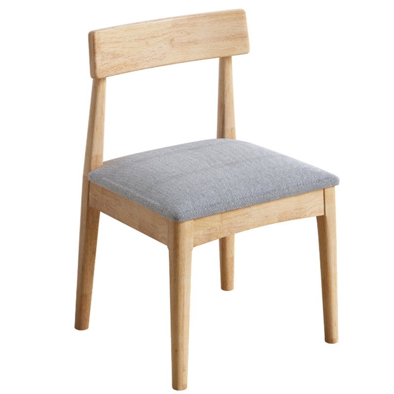 Industrial Wood Dining Chair Home Armless Upholstered Open Back Single Dining Side Chair Grey Natural Wood Clearhalo ' kitchen&dining_furn' 'Dining Chairs' 'Dining Tables & Seating' 'dining_chair' 'furn' 'furn_dining_chair' 'Furniture' 'furniture_dining_chair' 'Kitchen & Dining Furniture' 'kitchen' 4139899