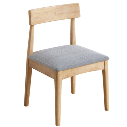 Industrial Wood Dining Chair Home Armless Upholstered Open Back Single Dining Side Chair Grey Natural Wood Clearhalo ' kitchen&dining_furn' 'Dining Chairs' 'Dining Tables & Seating' 'dining_chair' 'furn' 'furn_dining_chair' 'Furniture' 'furniture_dining_chair' 'Kitchen & Dining Furniture' 'kitchen' 4139899