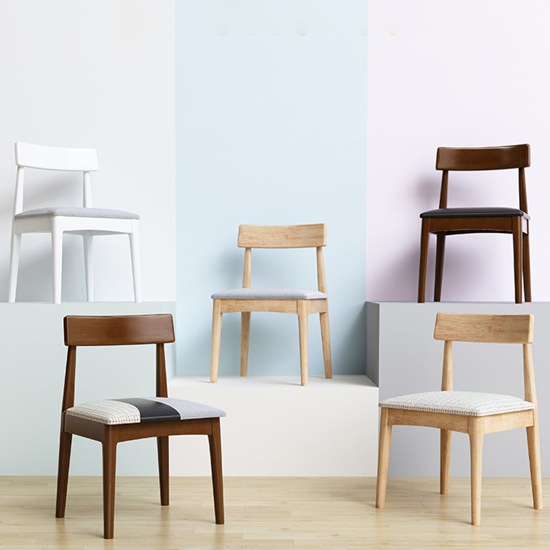 Industrial Wood Dining Chair Home Armless Upholstered Open Back Single Dining Side Chair Clearhalo ' kitchen&dining_furn' 'Dining Chairs' 'Dining Tables & Seating' 'dining_chair' 'furn' 'furn_dining_chair' 'Furniture' 'furniture_dining_chair' 'Kitchen & Dining Furniture' 'kitchen' 4139901