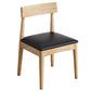 Industrial Wood Dining Chair Home Armless Upholstered Open Back Single Dining Side Chair Black Natural Wood Clearhalo ' kitchen&dining_furn' 'Dining Chairs' 'Dining Tables & Seating' 'dining_chair' 'furn' 'furn_dining_chair' 'Furniture' 'furniture_dining_chair' 'Kitchen & Dining Furniture' 'kitchen' 4139906