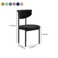 Modern Home Dining Side Chair Open Back Armless Dining Chairs with Metal Legs Clearhalo ' kitchen&dining_furn' 'Dining Chairs' 'Dining Tables & Seating' 'dining_chair' 'furn' 'furn_dining_chair' 'Furniture' 'furniture_dining_chair' 'Kitchen & Dining Furniture' 'kitchen' 4139945