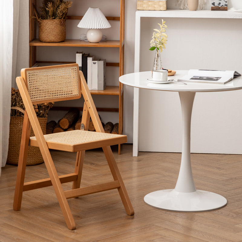 Industrial Wood Home Dining Chair Cane Back Armless Open Back Single Dining Side Chair Clearhalo ' kitchen&dining_furn' 'Dining Chairs' 'Dining Tables & Seating' 'dining_chair' 'furn' 'furn_dining_chair' 'Furniture' 'furniture_dining_chair' 'Kitchen & Dining Furniture' 'kitchen' 4139949