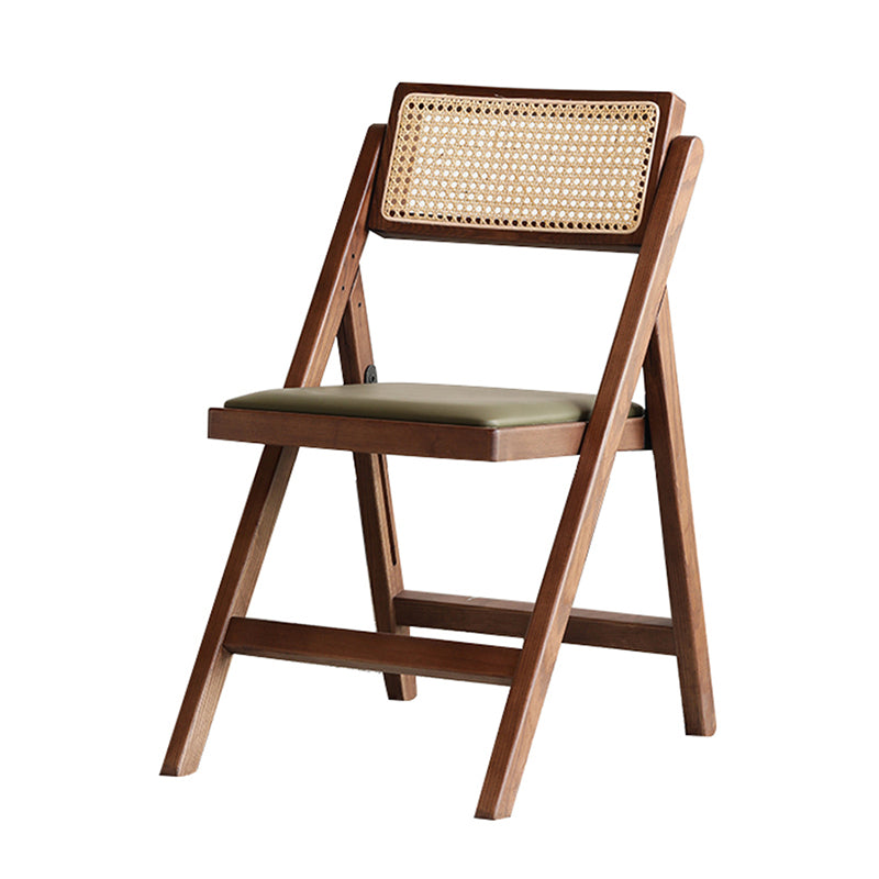 Industrial Wood Home Dining Chair Cane Back Armless Open Back Single Dining Side Chair Clearhalo ' kitchen&dining_furn' 'Dining Chairs' 'Dining Tables & Seating' 'dining_chair' 'furn' 'furn_dining_chair' 'Furniture' 'furniture_dining_chair' 'Kitchen & Dining Furniture' 'kitchen' 4139955