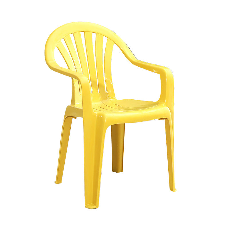Modern Plastic Dining Arm Chairs Home Stackable Windsor Dining Armchair Clearhalo ' kitchen&dining_furn' 'Dining Chairs' 'Dining Tables & Seating' 'dining_chair' 'furn' 'furn_dining_chair' 'Furniture' 'furniture_dining_chair' 'Kitchen & Dining Furniture' 'kitchen' 4139970