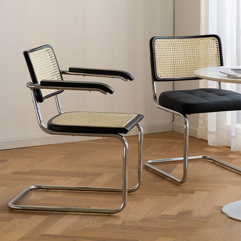 Industrial Style Open Back Dining Side Chair Metal Armless Dining Side Chairs for Home Clearhalo ' kitchen&dining_furn' 'Dining Chairs' 'Dining Tables & Seating' 'dining_chair' 'furn' 'furn_dining_chair' 'Furniture' 'furniture_dining_chair' 'Kitchen & Dining Furniture' 'kitchen' 4140008