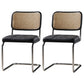 Industrial Style Open Back Dining Side Chair Metal Armless Dining Side Chairs for Home Textured Black 2 Piece Set Clearhalo ' kitchen&dining_furn' 'Dining Chairs' 'Dining Tables & Seating' 'dining_chair' 'furn' 'furn_dining_chair' 'Furniture' 'furniture_dining_chair' 'Kitchen & Dining Furniture' 'kitchen' 4140011