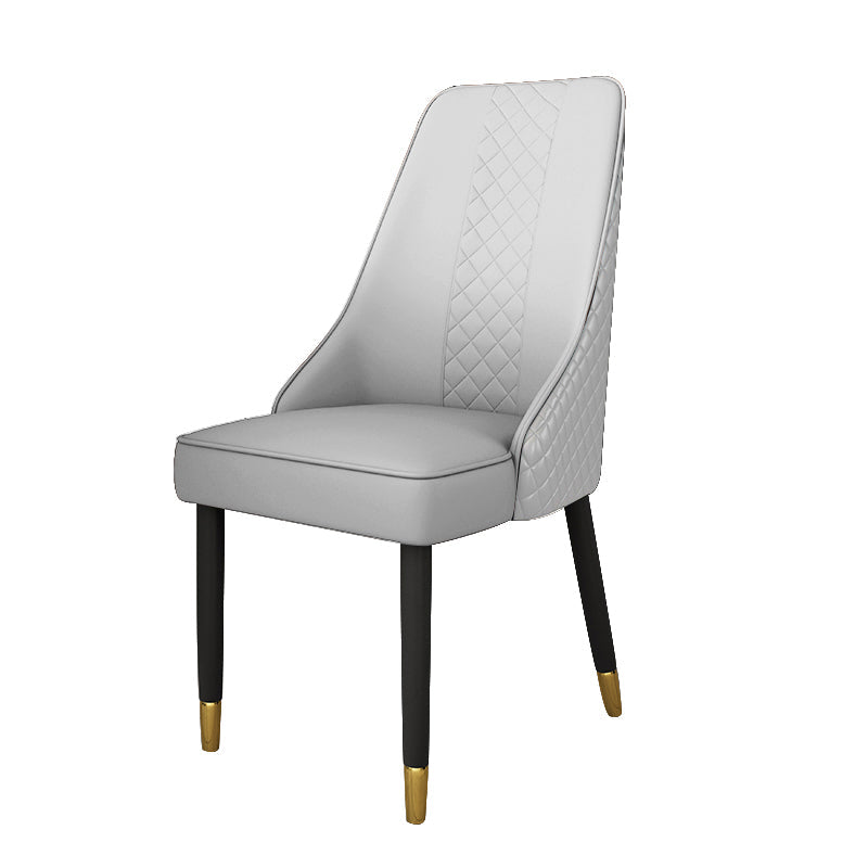 Solid Back Dining Arm Chairs Leather Upholstered Dining Armchairs (Set of 2) Clearhalo ' kitchen&dining_furn' 'Dining Chairs' 'Dining Tables & Seating' 'dining_chair' 'furn' 'furn_dining_chair' 'Furniture' 'furniture_dining_chair' 'Kitchen & Dining Furniture' 'kitchen' 4140031