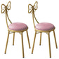 Scandinavian Style Open Back Dining Side Chair Upholstered Armless Dining Chairs Nude Pink 2 Piece Set Clearhalo ' kitchen&dining_furn' 'Dining Chairs' 'Dining Tables & Seating' 'dining_chair' 'furn' 'furn_dining_chair' 'Furniture' 'furniture_dining_chair' 'Kitchen & Dining Furniture' 'kitchen' 4140064