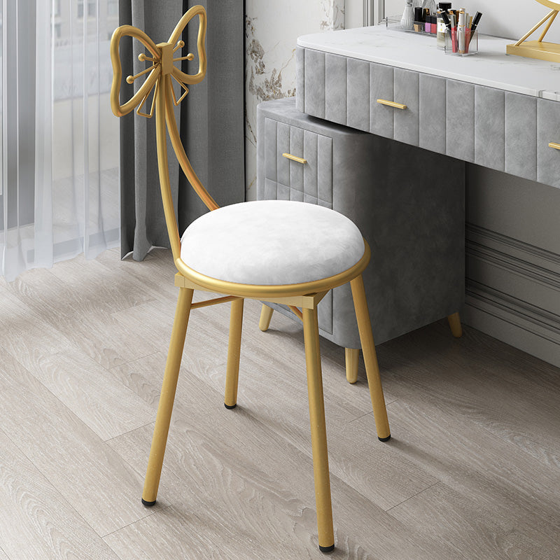 Scandinavian Style Open Back Dining Side Chair Upholstered Armless Dining Chairs White 1 Piece Clearhalo ' kitchen&dining_furn' 'Dining Chairs' 'Dining Tables & Seating' 'dining_chair' 'furn' 'furn_dining_chair' 'Furniture' 'furniture_dining_chair' 'Kitchen & Dining Furniture' 'kitchen' 4140069