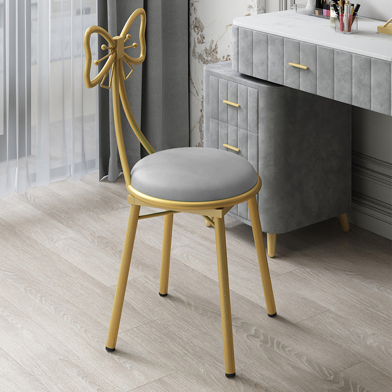 Scandinavian Style Open Back Dining Side Chair Upholstered Armless Dining Chairs Grey 1 Piece Clearhalo ' kitchen&dining_furn' 'Dining Chairs' 'Dining Tables & Seating' 'dining_chair' 'furn' 'furn_dining_chair' 'Furniture' 'furniture_dining_chair' 'Kitchen & Dining Furniture' 'kitchen' 4140072