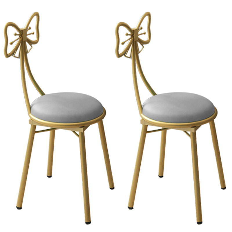 Scandinavian Style Open Back Dining Side Chair Upholstered Armless Dining Chairs Grey 2 Piece Set Clearhalo ' kitchen&dining_furn' 'Dining Chairs' 'Dining Tables & Seating' 'dining_chair' 'furn' 'furn_dining_chair' 'Furniture' 'furniture_dining_chair' 'Kitchen & Dining Furniture' 'kitchen' 4140073