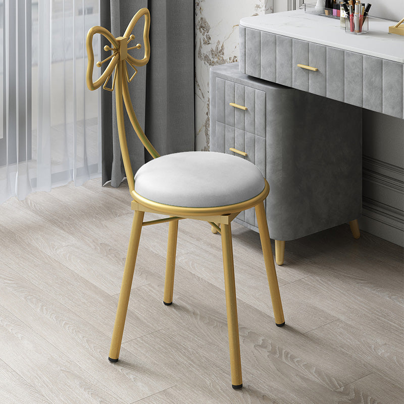 Scandinavian Style Open Back Dining Side Chair Upholstered Armless Dining Chairs Textured White 1 Piece Clearhalo ' kitchen&dining_furn' 'Dining Chairs' 'Dining Tables & Seating' 'dining_chair' 'furn' 'furn_dining_chair' 'Furniture' 'furniture_dining_chair' 'Kitchen & Dining Furniture' 'kitchen' 4140075