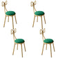 Scandinavian Style Open Back Dining Side Chair Upholstered Armless Dining Chairs Green 4 Piece Set Clearhalo ' kitchen&dining_furn' 'Dining Chairs' 'Dining Tables & Seating' 'dining_chair' 'furn' 'furn_dining_chair' 'Furniture' 'furniture_dining_chair' 'Kitchen & Dining Furniture' 'kitchen' 4140077