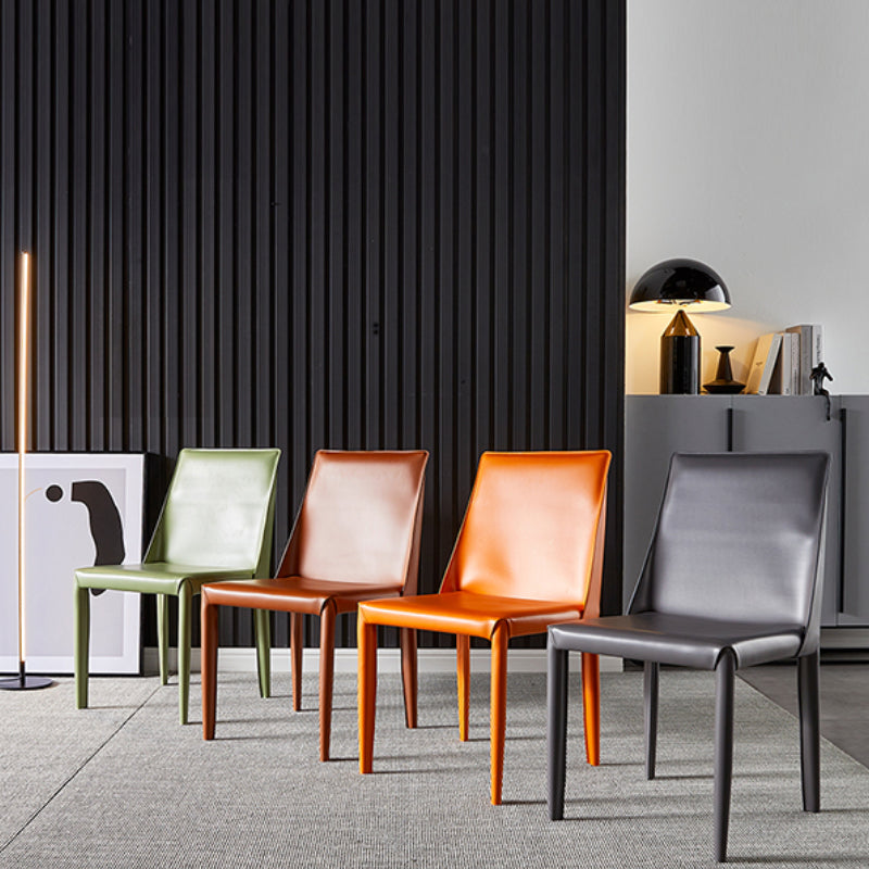 Contemporary Style Dining Chairs Armless Side Chairs with Metal Legs for Kitchen (Set of 2) Clearhalo ' kitchen&dining_furn' 'Dining Chairs' 'Dining Tables & Seating' 'dining_chair' 'furn' 'furn_dining_chair' 'Furniture' 'furniture_dining_chair' 'Kitchen & Dining Furniture' 'kitchen' 4140086