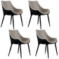 Contemporary Style Dining Chairs Arm Side Chairs with Metal Legs for Kitchen Grey 4 Piece Set Clearhalo ' kitchen&dining_furn' 'Dining Chairs' 'Dining Tables & Seating' 'dining_chair' 'furn' 'furn_dining_chair' 'Furniture' 'furniture_dining_chair' 'Kitchen & Dining Furniture' 'kitchen' 4140107