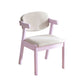 Contemporary Wood Dining Room Chair Open Back Single Dining Side Chair Pink Clearhalo ' kitchen&dining_furn' 'Dining Chairs' 'Dining Tables & Seating' 'dining_chair' 'furn' 'furn_dining_chair' 'Furniture' 'furniture_dining_chair' 'Kitchen & Dining Furniture' 'kitchen' 4140129