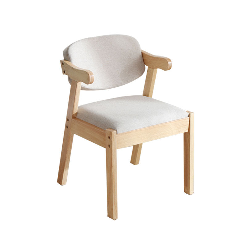 Contemporary Wood Dining Room Chair Open Back Single Dining Side Chair Natural Clearhalo ' kitchen&dining_furn' 'Dining Chairs' 'Dining Tables & Seating' 'dining_chair' 'furn' 'furn_dining_chair' 'Furniture' 'furniture_dining_chair' 'Kitchen & Dining Furniture' 'kitchen' 4140135