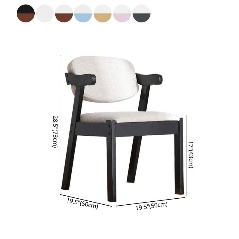 Contemporary Wood Dining Room Chair Open Back Single Dining Side Chair Clearhalo ' kitchen&dining_furn' 'Dining Chairs' 'Dining Tables & Seating' 'dining_chair' 'furn' 'furn_dining_chair' 'Furniture' 'furniture_dining_chair' 'Kitchen & Dining Furniture' 'kitchen' 4140140
