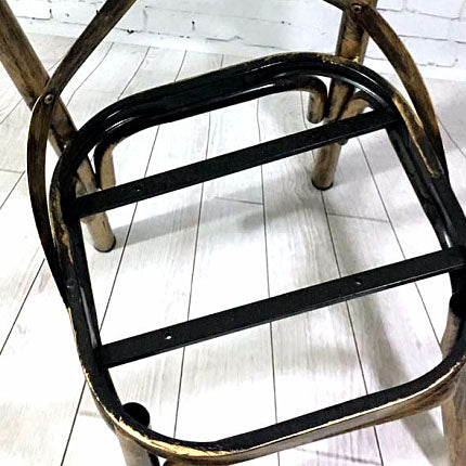 Industrial Style Metal Chairs Dining Room Kitchen Cross Back Side Chair Clearhalo ' kitchen&dining_furn' 'Dining Chairs' 'Dining Tables & Seating' 'dining_chair' 'furn' 'furn_dining_chair' 'Furniture' 'furniture_dining_chair' 'Kitchen & Dining Furniture' 'kitchen' 4140155