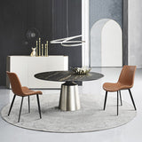 Minimalist Style Solid Back Dining Side Chairs Leather Dining Chairs for Home Clearhalo ' kitchen&dining_furn' 'Dining Chairs' 'Dining Tables & Seating' 'dining_chair' 'furn' 'furn_dining_chair' 'Furniture' 'furniture_dining_chair' 'Kitchen & Dining Furniture' 'kitchen' 4140184