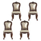 Victoria Style Solid Wood Dining Chair Kitchen Open Back Side Chairs Champagne Silver 4 Piece Set Clearhalo ' kitchen&dining_furn' 'Dining Chairs' 'Dining Tables & Seating' 'dining_chair' 'furn' 'furn_dining_chair' 'Furniture' 'furniture_dining_chair' 'Kitchen & Dining Furniture' 'kitchen' 4140212