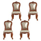 Victoria Style Solid Wood Dining Chair Kitchen Open Back Side Chairs Champagne 4 Piece Set Clearhalo ' kitchen&dining_furn' 'Dining Chairs' 'Dining Tables & Seating' 'dining_chair' 'furn' 'furn_dining_chair' 'Furniture' 'furniture_dining_chair' 'Kitchen & Dining Furniture' 'kitchen' 4140218