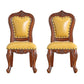 Victoria Style Solid Wood Dining Chair Kitchen Open Back Side Chairs Lemon Yellow 2 Piece Set Clearhalo ' kitchen&dining_furn' 'Dining Chairs' 'Dining Tables & Seating' 'dining_chair' 'furn' 'furn_dining_chair' 'Furniture' 'furniture_dining_chair' 'Kitchen & Dining Furniture' 'kitchen' 4140222