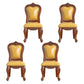 Victoria Style Solid Wood Dining Chair Kitchen Open Back Side Chairs Lemon Yellow 4 Piece Set Clearhalo ' kitchen&dining_furn' 'Dining Chairs' 'Dining Tables & Seating' 'dining_chair' 'furn' 'furn_dining_chair' 'Furniture' 'furniture_dining_chair' 'Kitchen & Dining Furniture' 'kitchen' 4140224