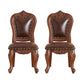 Victoria Style Solid Wood Dining Chair Kitchen Open Back Side Chairs Dark Brown 2 Piece Set Clearhalo ' kitchen&dining_furn' 'Dining Chairs' 'Dining Tables & Seating' 'dining_chair' 'furn' 'furn_dining_chair' 'Furniture' 'furniture_dining_chair' 'Kitchen & Dining Furniture' 'kitchen' 4140227