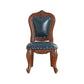 Victoria Style Solid Wood Dining Chair Kitchen Open Back Side Chairs Blue 1 Piece Clearhalo ' kitchen&dining_furn' 'Dining Chairs' 'Dining Tables & Seating' 'dining_chair' 'furn' 'furn_dining_chair' 'Furniture' 'furniture_dining_chair' 'Kitchen & Dining Furniture' 'kitchen' 4140230