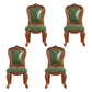 Victoria Style Solid Wood Dining Chair Kitchen Open Back Side Chairs Green 4 Piece Set Clearhalo ' kitchen&dining_furn' 'Dining Chairs' 'Dining Tables & Seating' 'dining_chair' 'furn' 'furn_dining_chair' 'Furniture' 'furniture_dining_chair' 'Kitchen & Dining Furniture' 'kitchen' 4140235
