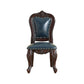 Victoria Style Solid Wood Dining Chair Kitchen Open Back Side Chairs Royal Blue 1 Piece Clearhalo ' kitchen&dining_furn' 'Dining Chairs' 'Dining Tables & Seating' 'dining_chair' 'furn' 'furn_dining_chair' 'Furniture' 'furniture_dining_chair' 'Kitchen & Dining Furniture' 'kitchen' 4140239