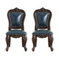 Victoria Style Solid Wood Dining Chair Kitchen Open Back Side Chairs Royal Blue 2 Piece Set Clearhalo ' kitchen&dining_furn' 'Dining Chairs' 'Dining Tables & Seating' 'dining_chair' 'furn' 'furn_dining_chair' 'Furniture' 'furniture_dining_chair' 'Kitchen & Dining Furniture' 'kitchen' 4140240
